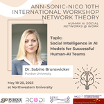 Dr. Brunswicker’s talk on Social Intelligence in AI at ANN-SONIC-NICO 10th International Workshop Network Theory